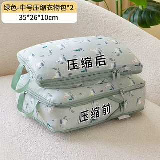 Yusenyi travel storage bag, business trip suitcase, clothing compression storage bag, clothing underwear sub-bag, travel portable, upgraded printed unicorn medium size x2 (35x26x10cm)