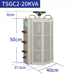 Three-phase voltage regulator adjustable contact voltage regulator 380v20kva output 0-430v old type 20kva