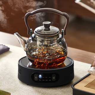 Clay teapot electric ceramic stove kettle glass teapot 2025 new tea cooking and steaming all-in-one set health pot