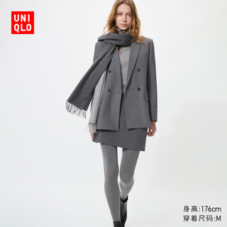 Uniqlo women's heattech knitted pantyhose/warm leggings 25 autumn and winter new style 479219 04 smoke gray m /160/84