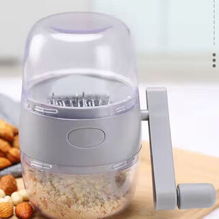 Ye yu nut crusher peanut walnut crush tool household hand-cranked garlic crusher baby crush complementary food machine gray