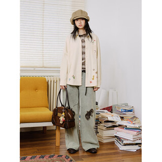 Octopusme octopus home 10/20 new at 20:00 cartoon sticker printed shirt off-white s