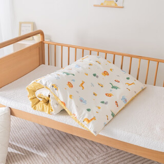 Newborn baby mattress pure cotton children's spliced bed cotton mattress removable and washable baby kindergarten nap bedding animal paradise cushion cover + cotton core 60*200