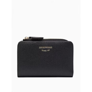 Armani (armani) ea series women's bag new wallet card holder zipper myea printed coin purse black