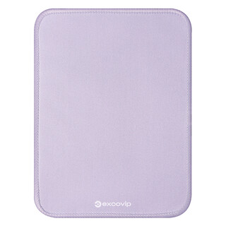 宜适酷（EXCO）淡紫鼠标垫小号方形 包边电脑办公携带桌垫电竞鼠标托键盘游戏可爱小号书桌垫可水洗0596