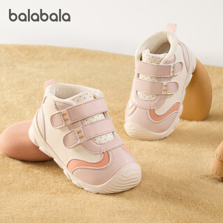 Balabala children's shoes toddler shoes baby shoes boys and girls baby shoes plus velvet 2025 autumn and winter sports shoes 209425144202