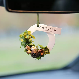 Yusenyi everlasting flower car aromatherapy car pendant gypsum fragrance tablets long-lasting fragrance fragrance diy holiday gift souvenir hydrangea dried flowers and dried fruits gypsum tablets pendant material pack 1g