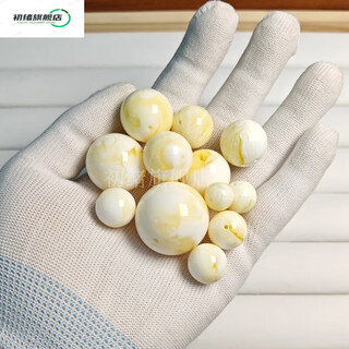 Chuxu natural amber beeswax bone china white floating flower beads loose beads diy cultural accessories 22mm