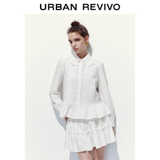 Ur2025 new autumn women's ballet style spliced lace long-sleeved cardigan shirt uyl250124