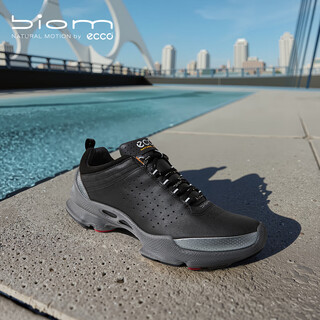 Ecco biom c comfortable and versatile sports shoes for men, cushioning running shoes, jianbu c091504, black 42