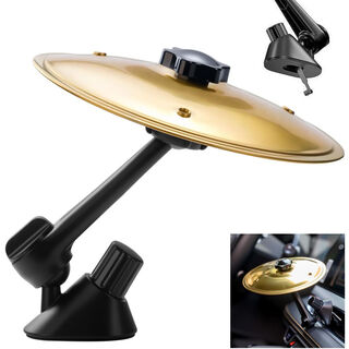 离草汽车手拍镲片架子鼓配件车载镲片空调出风口车载架子鼓 金色