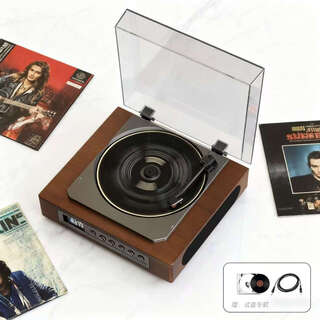 Roberilline high-end record player berlin sound-2025 new fever cd player retro listening album player bluetooth portable all-in-one vinyl record player bluetooth audio player