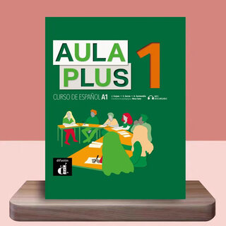 全彩纸质 Aula internacional plus1-5册/Aula plus 1-6册 西班牙语本土教材 纯西语版 附赠配套音频 西语 A1 西班牙语本土教材