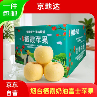 Jingdida yantai qixia apple cream fuji apple 25 years new fruit grade 80 5jin jin is equal to 0.5 kg yantai apple fruit directly from the source