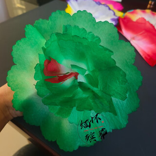 Penusen paper flowers 20 cm flowers funeral car head flowers funeral sacrificial wreath accessories flower head flower basket mourning hall flowers wedding flowers green 500 flowers