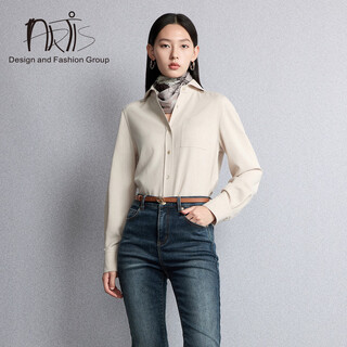Yadis 2025 winter new model pearl white h-shaped long-sleeved shirt ar5916034-202 pearl white s (36)