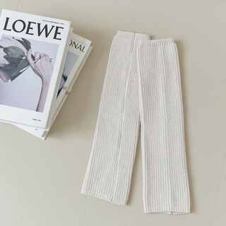 Zhuanying dui dui sock covers y2k calf socks women's autumn and winter warmth thick white dui dui socks knitted leg covers chu cum socks white one size