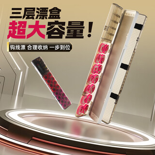 God shark 55cm multi-functional three-layer fishing gear box fish float box line hanging box main line group box large capacity float box fishing gear