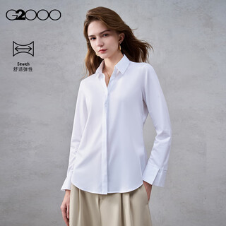 G2000 modal elastic/same style in shopping malls, women's 2025 autumn and winter comfortable business commuting long-sleeved shirt