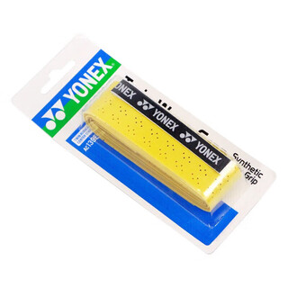 YONEX尤尼克斯羽毛球手胶双波浪型网格龙骨手胶单条AC139EX-440橘黄