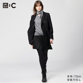 Uniqlo cooperation model/women's flared culottes/casual pants 480839 09 black xs/150/60a