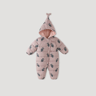 Bali piglet baby cotton jacket winter padded warm jumpsuit autumn and winter thickened cotton clothes toddler winter clothes baby cotton jacket pinecone forest 90cm