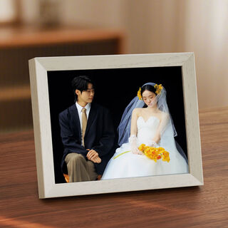 Yusenyi wedding photo frame empty frame hanging on the wall a4 washed photos made into a photo frame custom wedding photo frame stage sense beisha white wash full screen photo store manager qiang 10 put 20 points 3x25 points 3cm supports lettering