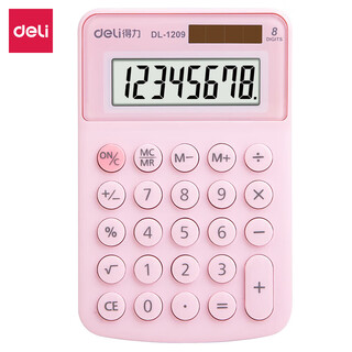 Deli 1209a calculator (unit: unit) pink