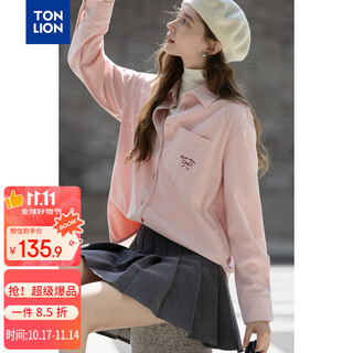 Tonlion 2025 autumn women’s sweet small label design long sleeve shirt