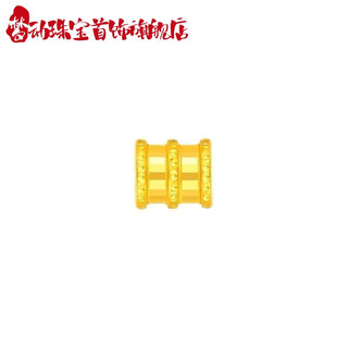 Mengdong lao phoenix 999 pure gold small waist pendant small waist hand-woven diy small accessories light luxury 0.02g