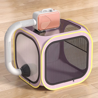 Tapaying pet drying box cat bathing and blowing artifact dog special hair drying bag household water hair dryer purple drying box 50*50*50 25jin jin equals 0.5kg single box