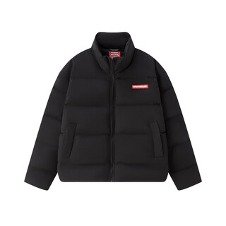 Sprayground shark mouth 90 white duck down jacket men's 2025 winter warm and coldproof stand collar couple's bread jacket black 2xl