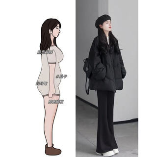 Ye ling winter outfit women's suit plus size women's clothing for fat girls 200 jin jin equals 0.5 kg. high-end autumn and winter clothing with a complete set of high-end black cotton clothing single piece 3xl recommended 160-180 jin jin equals 0.5 kg