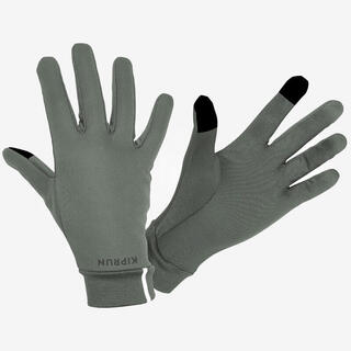 Decathlon fishing warm gloves touch screen gloves for men and women running sports outdoor cycling olive green m-4563991