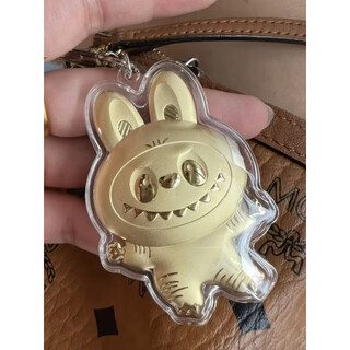 Fuchao 999 gold-containing water shell new labubu mobile phone lanyard 20mg creative gift schoolbag key pendant for girlfriend labbubu lanyard + certificate + kt gift box