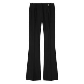 Versace (versace) women's trousers slim fit high-waisted flared office banquet casual pants versatile and simple black one size fits all | eu 42 (m)