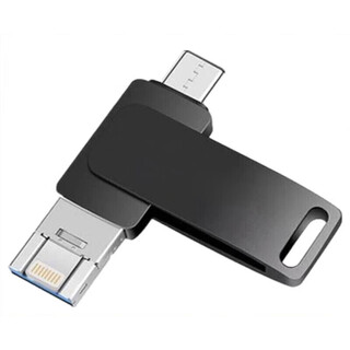 大容量1tb手机u盘1t电脑两用type-c3.0高速512g优盘高速金属定制 驼色 黑色512G