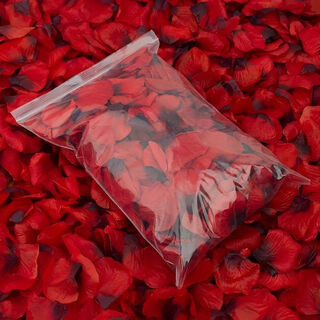 Oemg simulated rose fake petals ktv sprinkle flowers valentine's day confession proposal romantic wedding room ceremony decoration decoration wholesale big red about 1000 pieces compressed package