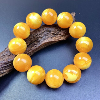 Shimei collection grade russian chicken butter yellow beeswax fat bracelet authentic and versatile style with certificate gift box laomi chicken butter yellow 2.0cm+certificate gift box