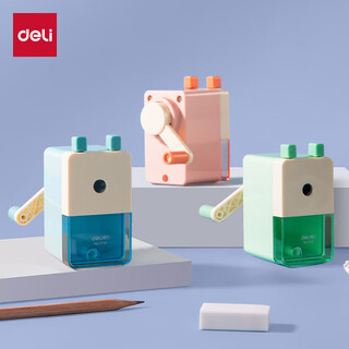 Deli deli (deli) 0749 pencil sharpener 1.00 pieces/piece (price unit only) blue