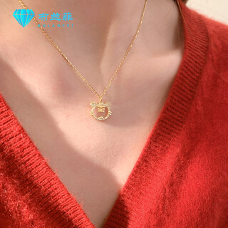Xinheming light luxury necklace silver tiger female niche design pendant 2025 new high-end clavicle chain gold color