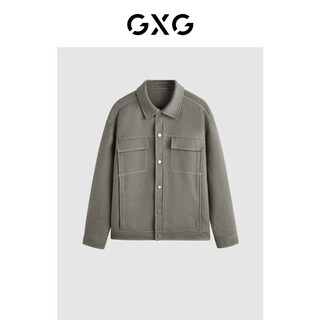 Gxg men's low-price multi-color casual fashion coat collection ged10631624 olive green lapel short coat l