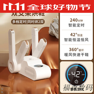 German shoe dryer, shoe warmer, deodorizing dryer, full wet shoe dryer for home use, upgraded digital display, double brackets