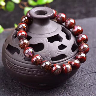 Xuanpa donghai jingcheng family auralite23 natural sky eye aurora 23 crystal bracelet with purple titanium bracelet for men and women about 12mm