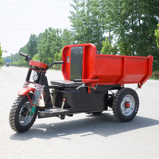 Rsrddy construction site tricycle electric trolley pulling sand and feeding ash bucket truck agricultural breeding manure handling dump truck electric u-shaped bucket engineering truck