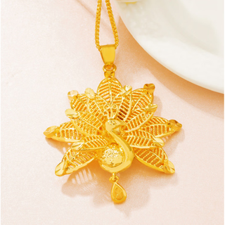 Aibana 18k gold vietnamese sand gold pendant brass gold-plated k gold clavicle chain as a gift for girls style 1