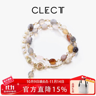 Clect double layer crystal bracelet for girlfriend ins versatile design bracelet small fresh jewelry birthday gift for girlfriend