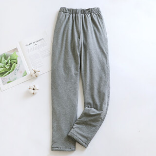 100% cotton women's 3 liang cotton thermal pants recommended by chinese medicine traditional handmade household thin cotton pants to wick away moisture and cold gray (thin type filled with 3 liang cotton l (recommended 115-125 jin jin equals 0.5 kg)