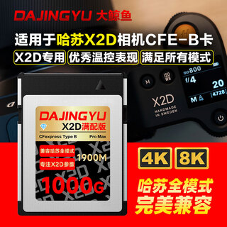 Dajingyu big whale cfexpress cfe type b memory card hasselblad x2d special cfe b card high-speed camera memory card supports 8k60p-1000g