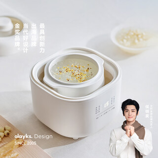Olayks instant electric stew pot, electric stew pot, water-proof stew pot, soup pot, bird's nest stew pot, stew pot, baby food pot, porridge artifact 1l